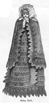 victorian baby doll ensemble knitting pattern 1890s