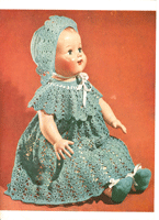 vintage crochet pattern for dolls