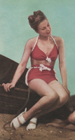 ladies swim suit in fair ils knitting pattern from 1947