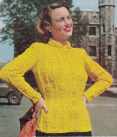 ladies cardigan knitting pattern from 1948