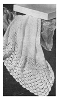 vintage 1930s baby shawl pattern