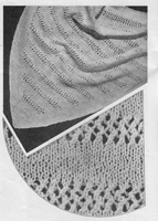 vintage knitting pattern for baby shawl 1930s