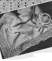 1930s vintage shawl knitting pattern