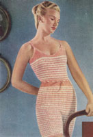 vintage ladies camiknickers pants vest underwear 1949