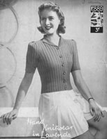 vintage ladies knitting pattern 1950s summer cardigan 1950
