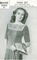 vintage fair isle knitting pattern