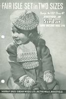 vintage knitting pattern for baby bonnets