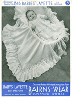 vintage baby clothes knitting pattern