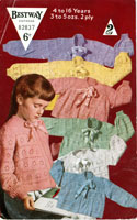 vintage childrens bed jackets knitting pattern