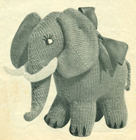 knitted elephant pattern