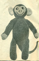 vintage toy knitting pattern