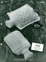 vintage hot water bottle cover knitting pattern