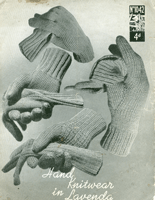 vintage mens knitting pattern for gloves