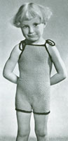 vintage swim suit knitting pattern