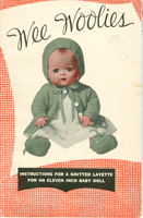 rare vintage baby doll knitting pattern