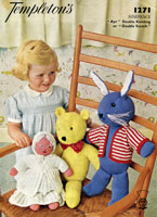 Hand knitted toy patterns from the Retro Knitting Company