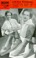 vintage ladies bedwear knitting pattern