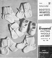 great baby bootees and mittens from 1930s