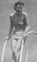 vintage beach set knitting pattern from 1940s