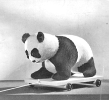 vintage baby panda knitting pattern for toys from 1930s