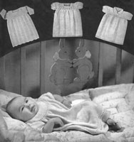 baby dress knitting pattern from 1940s