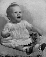 baby dress knitting patteres for babies 1940s