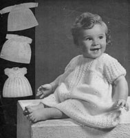baby dresses knitting pattern from 1940s
