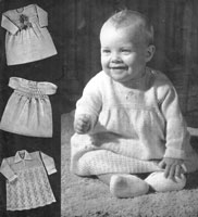 baby dresses knitting pattern from 1940