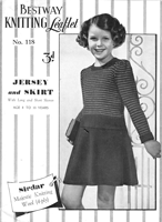 vi tage girls skirt set with fair isle jumper age 8 to 10 1940s