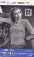 vintage ladies ladies cardigan 1940s knitting patterns