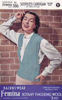vintage ladies tank top knitting pattern 1940s