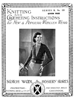 vintage ladies 1930s knitting pattern for ladies cardigan greenock 133