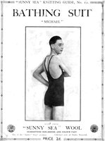 vintage mens 1920s swimsuit knitting pattern