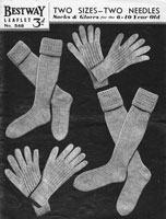 vintage ladies fair isle knitting pattern for socks 1940s