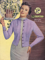 Great vintage ladies vintage cardigan knitting pattern