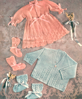 vintage matinee jacke knitting pattern 1940s