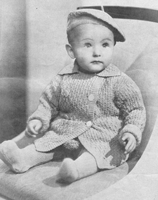 vintage 1930 baby pramet knitting pattern