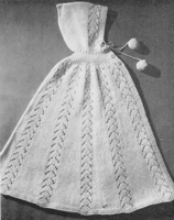 baby cape knitting pattern christening cape 1940s
