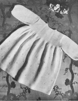 Suzie dress knitting pattern from 1940s