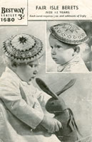 vintage baby beret knitting pattern