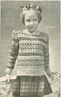 vintage girls fair isle knitting patterns