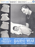 vintage baby dresses from 1930s knitting pattern