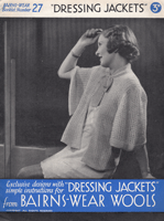 vintage ladies bed jacke tknitting pattern 1920s