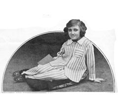 vintage pyjama set knitting pattern from 1920s