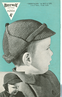 vintage knitting patternfor childs hat