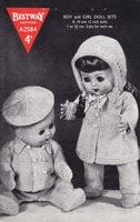 vintage doll knitting pattern form bestway small dolls