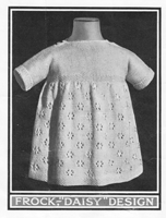 baby dress knitting pattern daisy 1920s