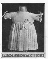 baby dress knitting pattern dotty 1920s