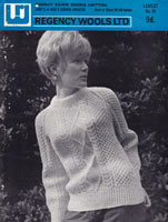 ladies aran style jumper knitting pattern