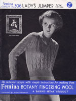 vintage ladies knitting pattern 1930s jumper pattern